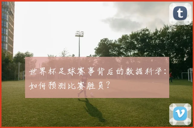 世界杯足球赛事背后的数据科学:如何预测比赛胜负?